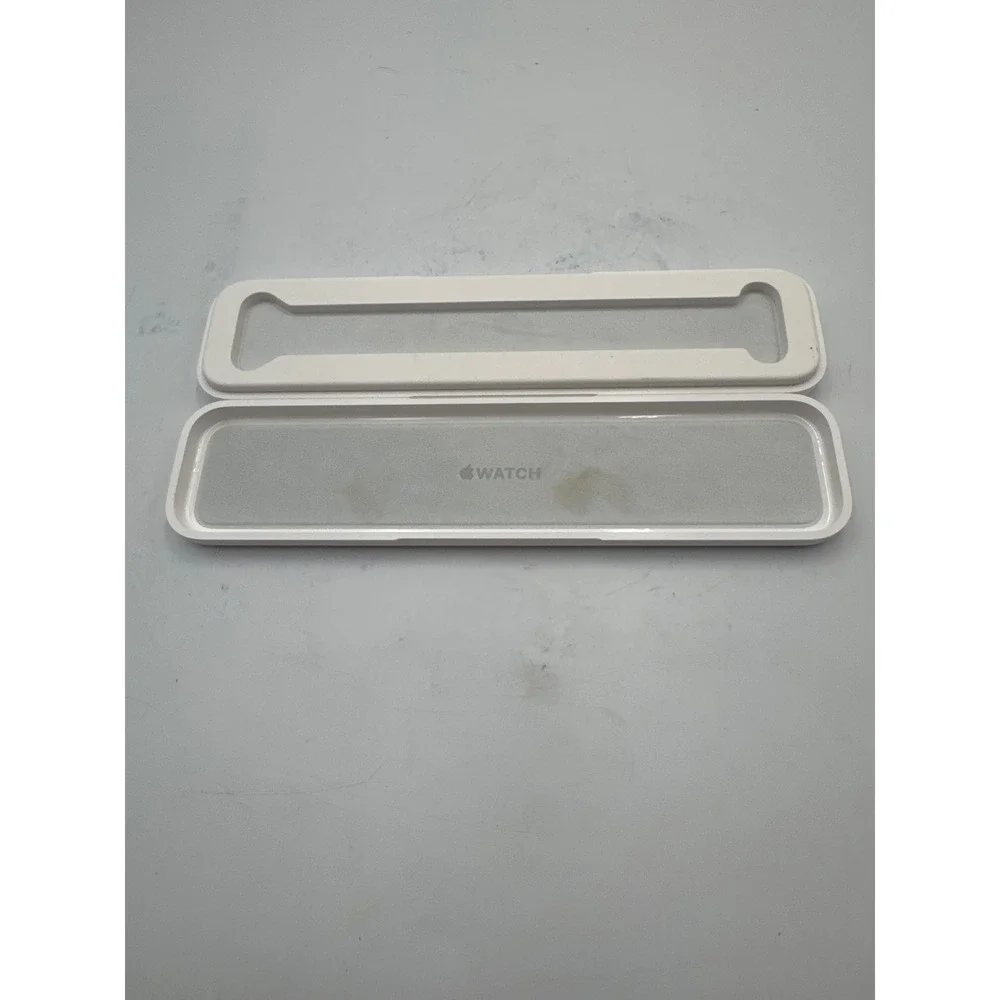 Apple Watch Replacement Storage Travel Case White Plastic Microfiber Lining